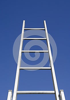 Stairs of success to blue sky