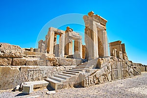 The stairs of Tachara, Persepolis, Iran