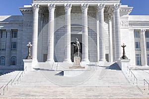 Stairs to the Capitol building.