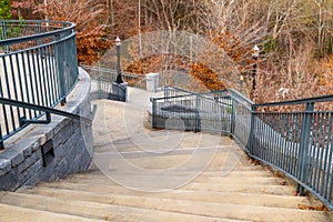 Stairs to Grand Arbor in Piedmont Park, Atlanta, USA