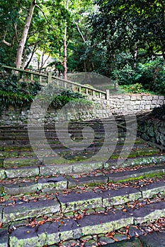 Stairs to Kunozan Tosho-gu shrine
