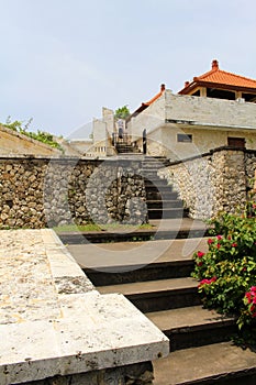 Stairs to the main part of Uluwatu Temple of Bali. Taken January 2022