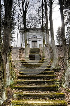 Stairs to mausoleum photo