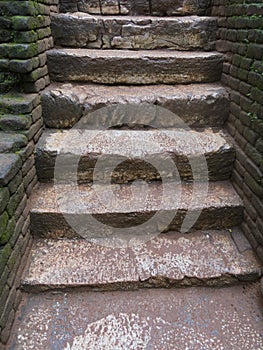 Stairs to old kingdom in Sri Lanka