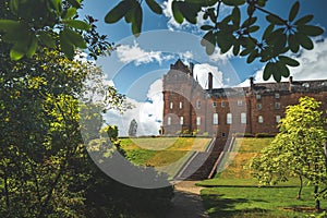 Stairs to the old mansion. Northern Ireland.