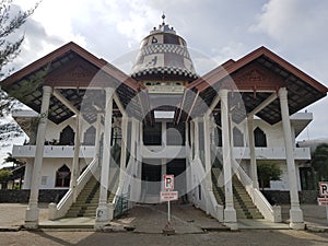 Stairs to Second Floor Baitul Musyahadah Mosque.