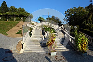 Stairs to Stift Melk Abbey Church photo