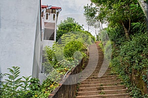 Stairs to the top of the hill