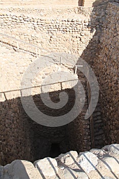 Stairs to The Water Factory Ruins, Tel Beer Sheva, Israel