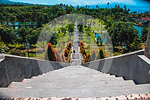 Stairs to the water palace in Bali