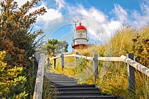 Stairs towards the lighthouse of Vlieland photo