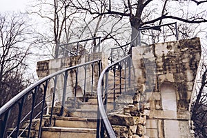 Stairs of Tower-ruin at Tsaritsyno