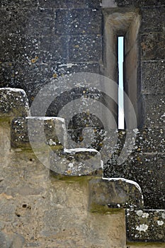 Stairs and window in a fortress