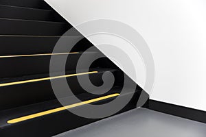 Stairs with yellow line