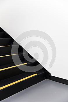 Stairs with yellow line