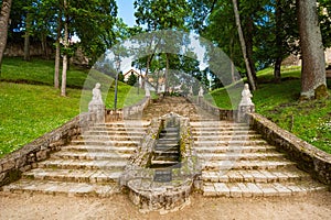 Stairway in the Castle park