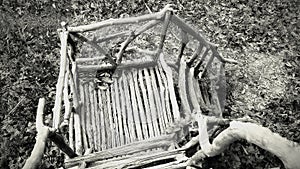 Stairway in Ghost Bungalow found in Jungle photo