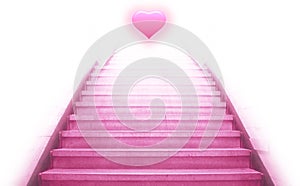 Stairway going up to the heart