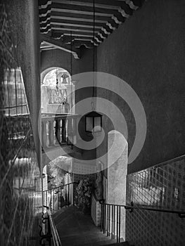 Stairway in infrared, Tlaquepaque Arts and Crafts Village