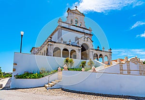 Stairway leading to the sanctuary our lady of incarnation in Leiria, Portugal