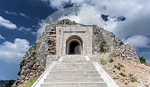 Stairway leading to tunnel and mausoleum of Peter Njegosh, Monte