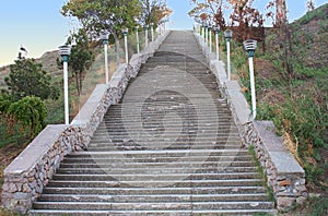 Stairway on the Mitridat mountain in Kerch