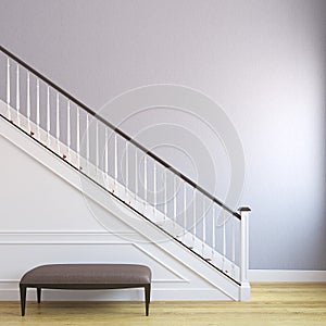 Stairway in the modern house.