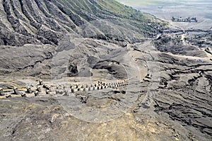 stairway Mount Bromo Volcano Java Indonesia