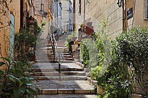 Stairway in Old Marseille, France