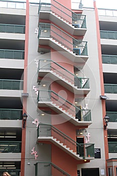 Stairway on the outside of the Building