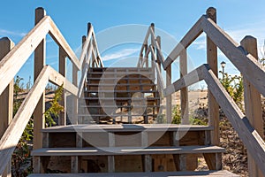 A Wooden Stairway Over the Dunes