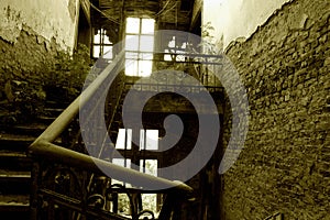 Stairway in ruins
