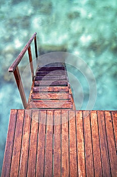 Stairway into the sea