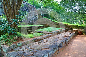 Stairway in Sigiriya Lion Castle