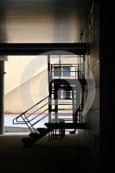 Stairway silhouette