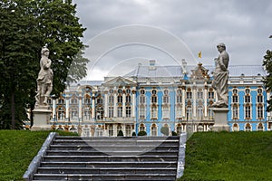 Stairway, Statues of Hercules and Allegory of Military Valour And The palace on the background