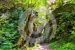 a stairway to the cliffs