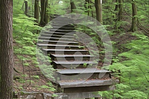 Stairway to forest Generated by Ai