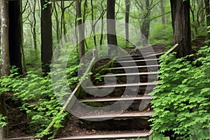 Stairway to forest Generated by Ai