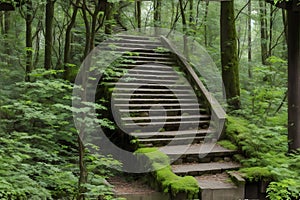 Stairway to forest Generated by Ai