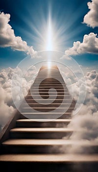 Stairway to Heaven: Ascending Through the Clouds