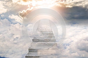 Stairway to heaven. Concept Religion