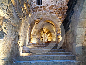 stairway to an old catacomb photo