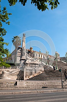 Stairway to Saint Charles train station
