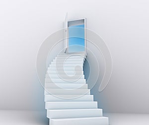 Stairway to the sky - concept. photo