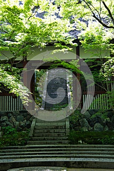 The stairways of Jojakko-ji temple.