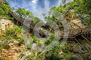 Stairways to Ozidjana cave