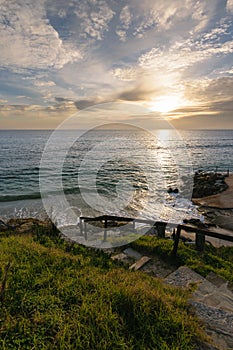 Stairways to the sea, Tarifa, Spain