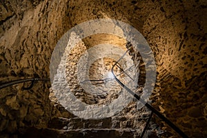 Stairwell inside Rochester castle