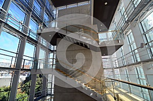 Stairwell in a modern building